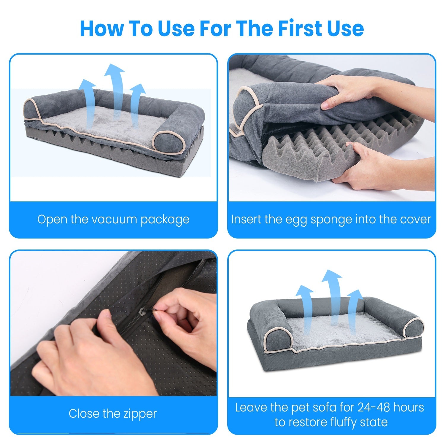 1Pc Dog Bed Pet Bed Sofa Dog Couch Pet Cushion Carpet Mattress With Washable And Removable Cover For Medium Large Dogs